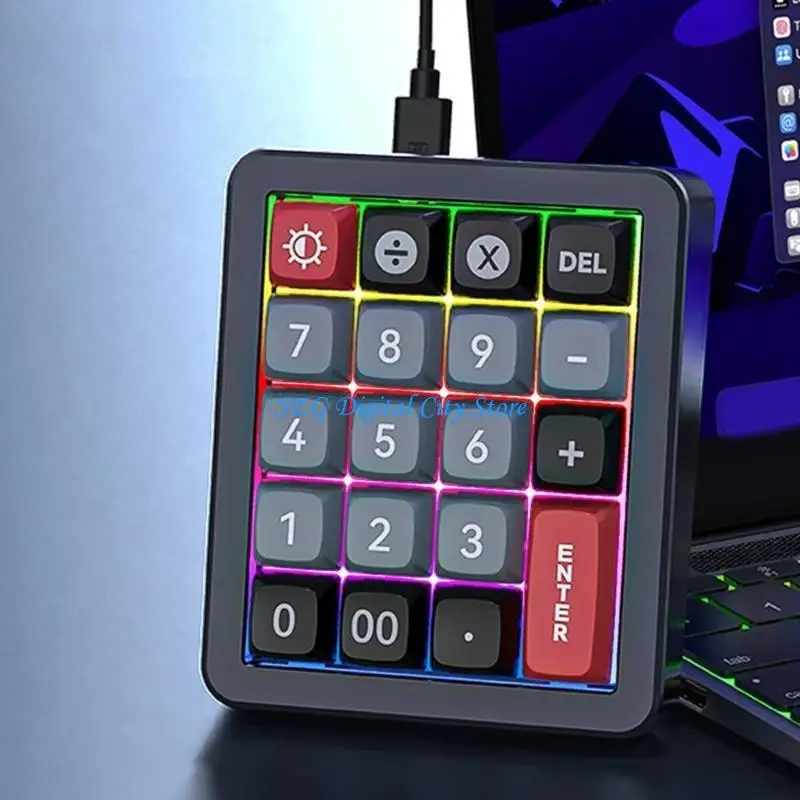 

U75B K812 Mechanical Game Keyboard Numpad Hot Swappable Switches Customizable Lighting Effects Macros Supported