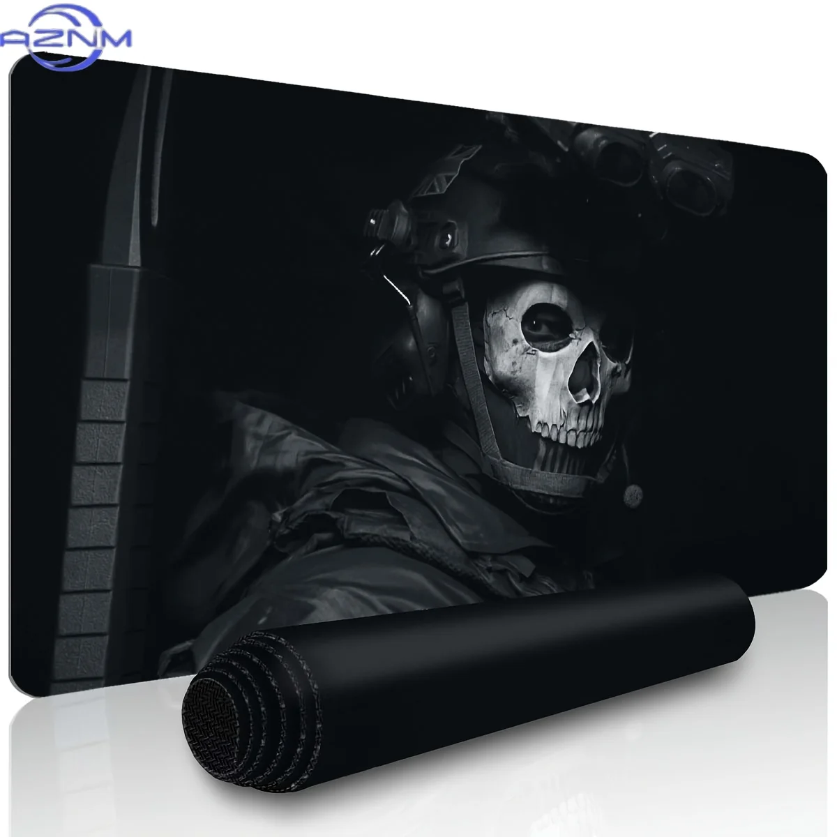 1pc Extended Gaming Skull Special Forces Pattern Mouse Pad And Computer Desktop Keyboard Mat Laptop Protector Study Desk Mat-Dur