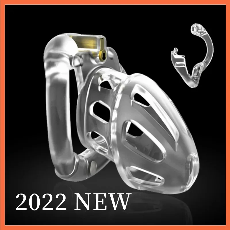 2023 New Male Breathable Chastity Cage Openable Ring Lightweight Comfortable CB Lock Chastity Device Sissy Cock Cage Sex Toys 18