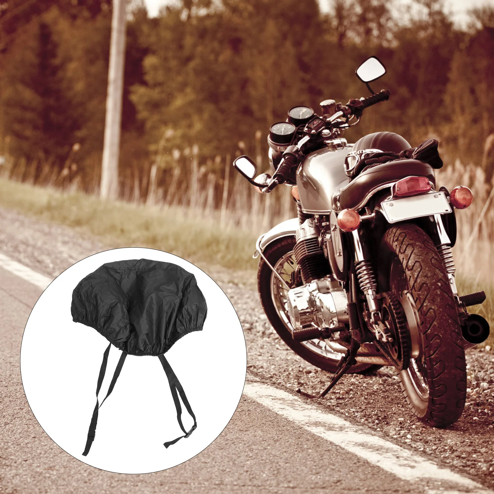 

Premium Waterproof Motorcycle Cushion Cover UV Resistant Dustproof Rainproof Seat Protector for Bike Motorbike Elastic Band