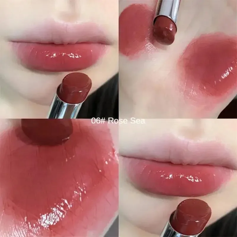 Water Light Jelly Lippenstift Lip Glazuur Rose Thee Bruine Kristallen Lippenbalsem Effen Hydraterende, Duurzame Koreaanse Tint Make-Up Meisje Cosmetisch