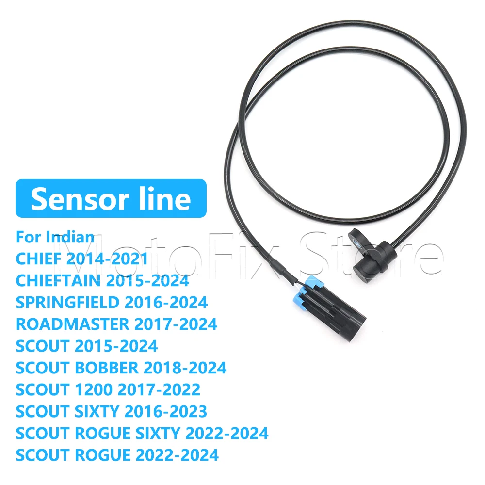 

Motorcycle Front Rear Speed Sensor For Indian Chief Chieftain Springfield Roadmaster Scout Bobber 1200 Rogue Sixty 2014-2024