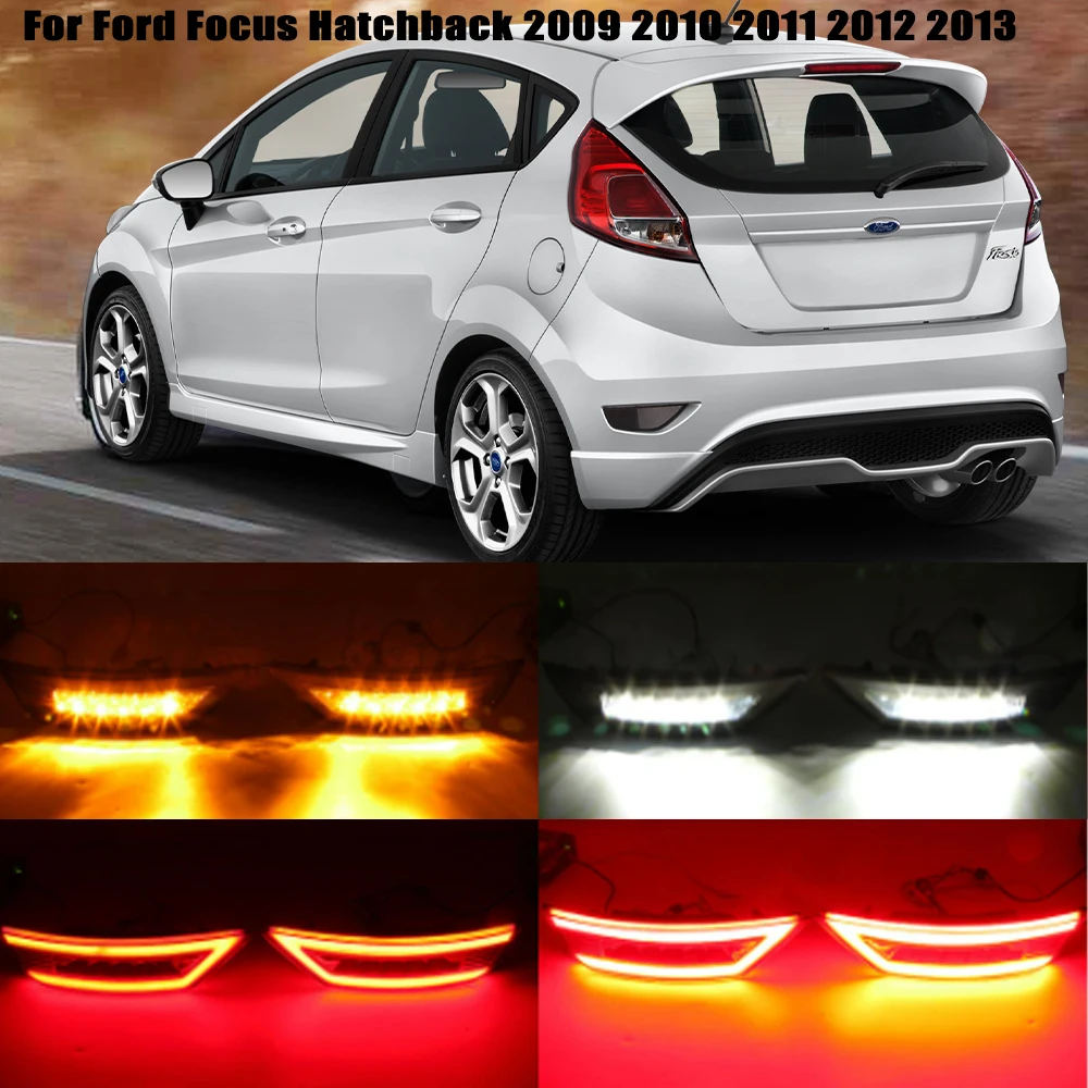 LED Rear Bumper Reflector Light For Ford Focus Hatchback 2009-2013 For Ford Focus 2 MK2 Escape Kuga Rear Signal Fog Lamp