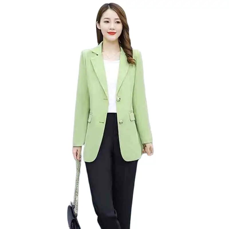 Fashion High-end Suits And Casual Jackets Spring And Autumn Loose Slim Long-sleeved Middle-aged Women's Tops Mother's Suit Tide.