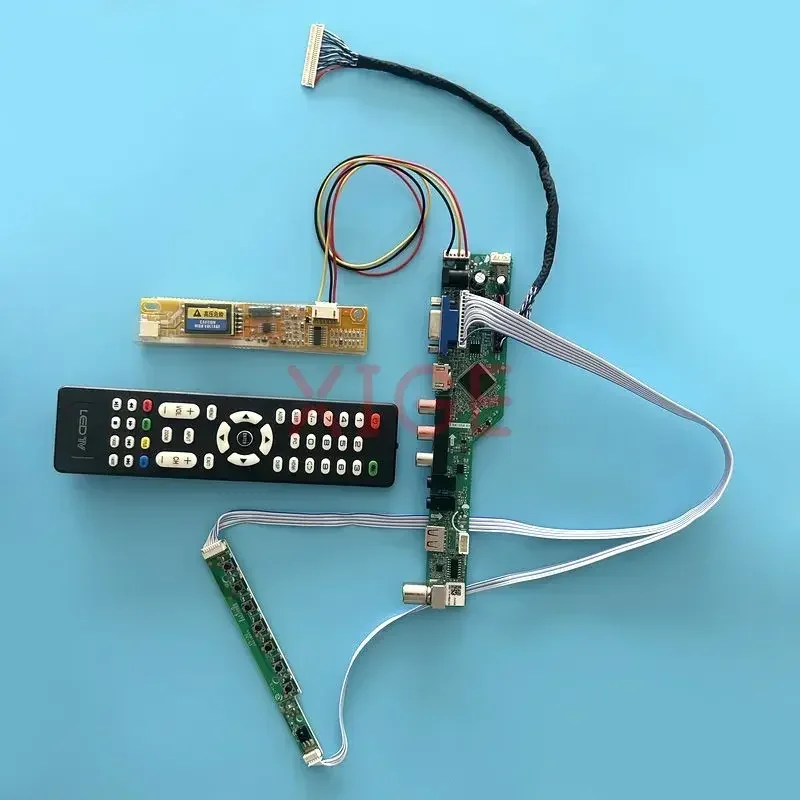 

For LTN141P2-L01 LTN141P4 Driver Controller Board 1CCFL DIY Kit Analog TV LCD Monitor IR+USB+AV+HDMI+VGA LVDS 30-Pin 1400*1050