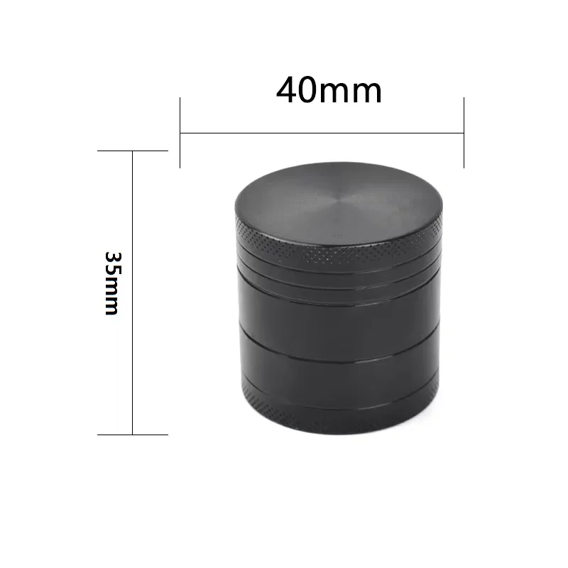 1PC Quad 40mm Manual Metal Flat Spice Grinder Herbal Seasoning Food Flavouring Bottle Outdoor Camping Cooking Kitchen Utensils