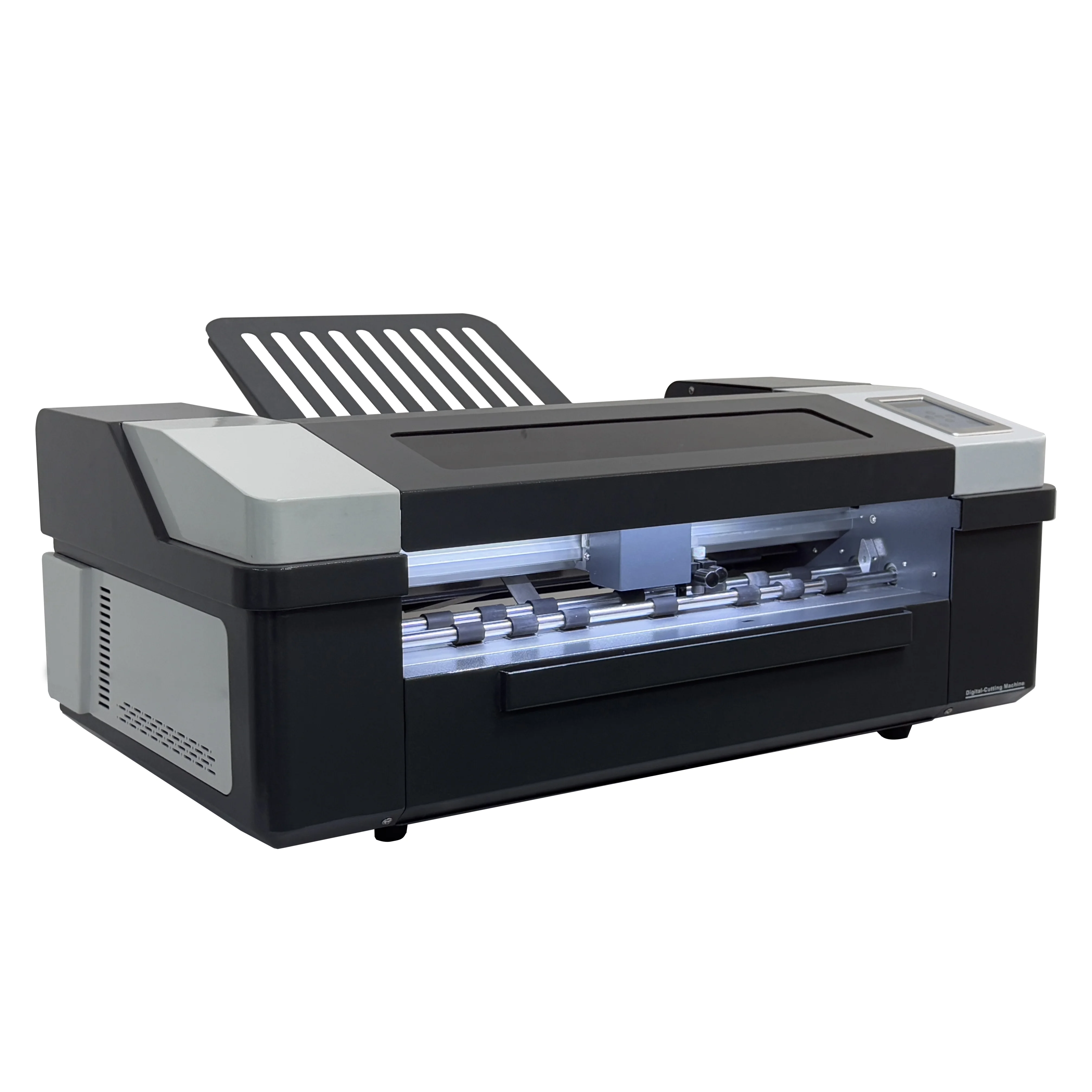 High Speed Auto Feeding Double Heads Creasing and Cutting Plotter Sticker Label Cutting Machine Die Cutter
