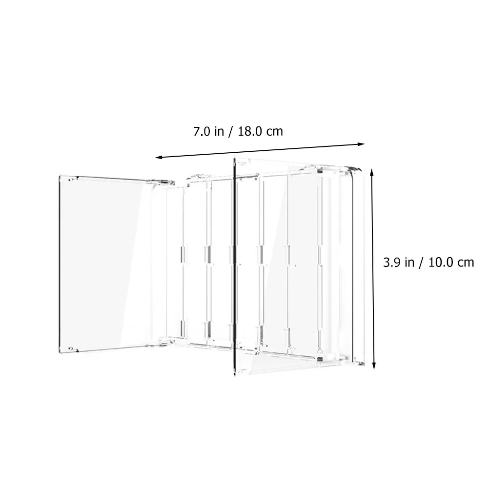 Transparent Game Cards Holder Box 10 Slot Design for Easy Access and Protection Game Cards Storage Organizer for Gamers Desktop