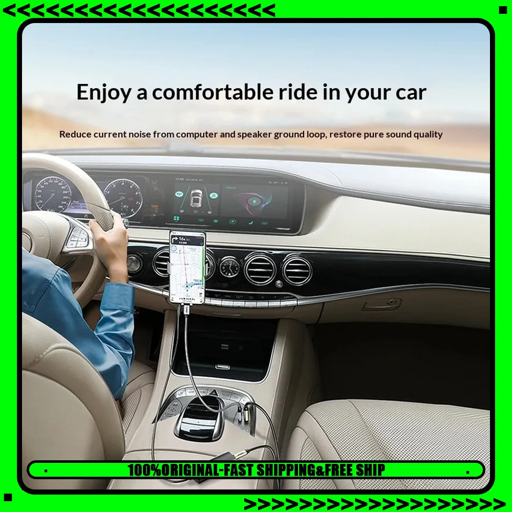 UGREEN CM534 90491 3.5mm Ground Loop Noise Isolator Audio Filter for Car Speaker Headphone