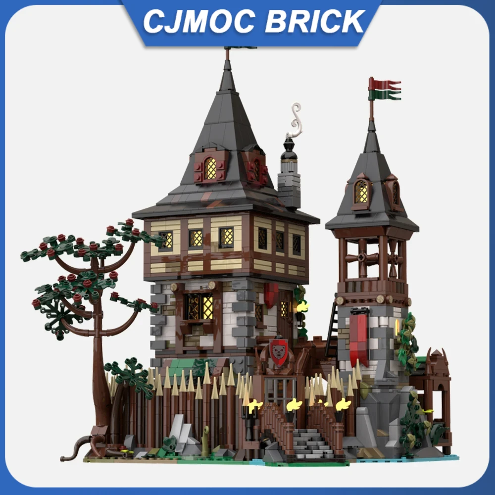 

3137 шт. MOC средневековая ретро архитектура замок медведя короля модульная модель DIY сборка строительные блоки игрушка детский подарочный набор для мальчиков