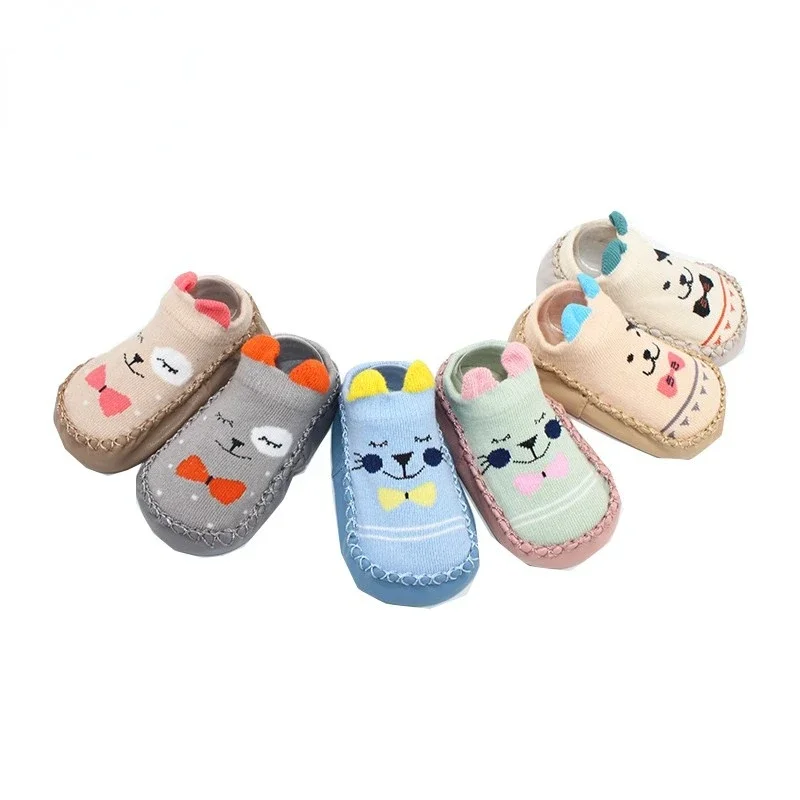 3-36 Months Spring Summer Newborn Rubber Soles Baby Socks Infant Baby Girls Boys Shoes Baby Floor Socks Anti Slip Soft Sole Sock