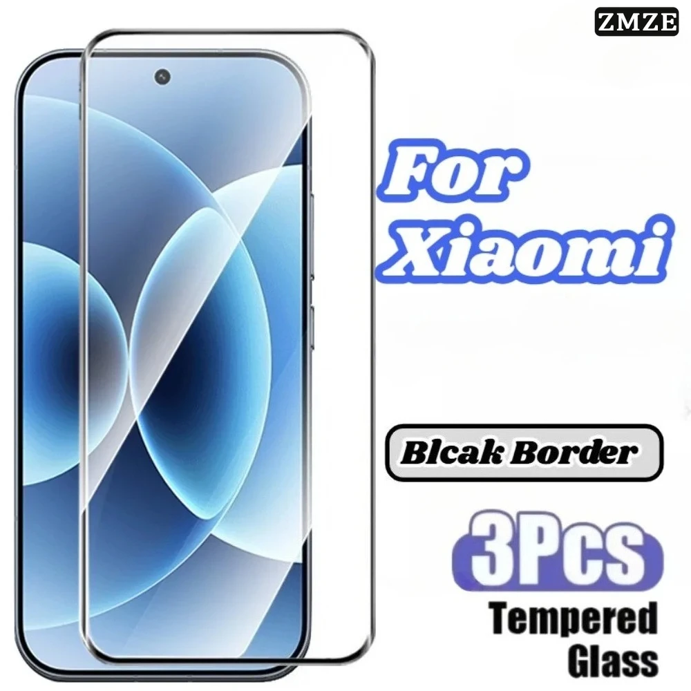 

3Pcs HD 9H Hardness Tempered Glass Film for Xiaomi 17 15 14 13 Screen Protectors Film Designed for Xiaomi 17 Ultra Tempered Film
