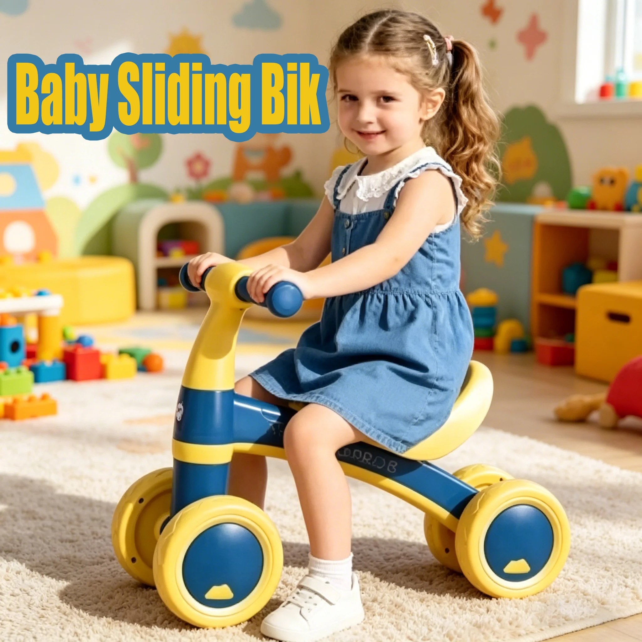 NEW Toddler Walker Anti-rollover Foldable Adjustable Height Toddler Walker Safe Anti-fall Baby Walking Helper Baby Walker Gifts