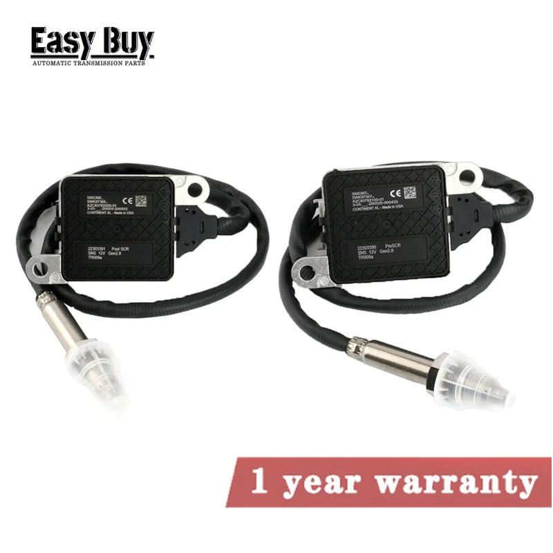 22303390 22303391 2PCS  Nitrogen Oxides Nox Sensor Suit For Mack Volvo Truck D11 D13 D16