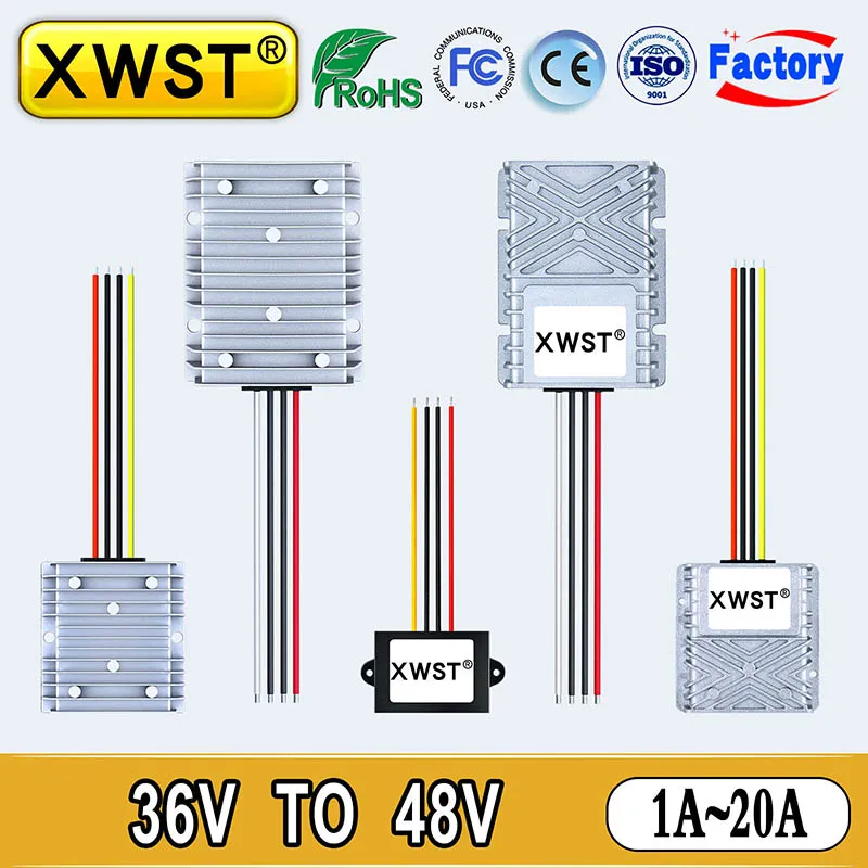 

Waterproof DC DC Boost Converter 36V to 48V Step Up Power Supply Converter 1-20A Voltage Regulator Transformer Module For Solar