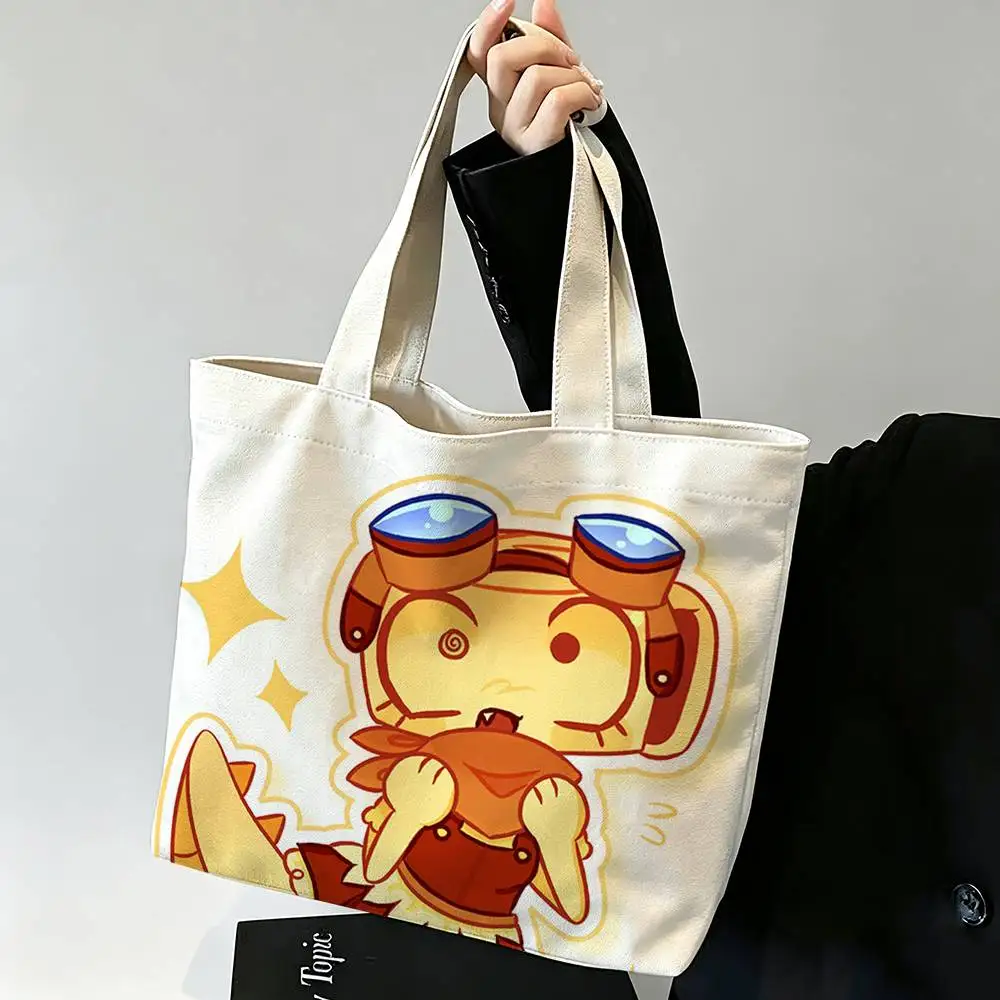 Dandys World S-Shelly Printed Canvas Tote Bag Shoulder Bag Commuter Mommy Shopping Bag