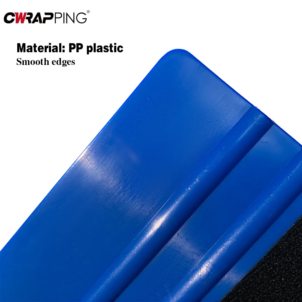 Car Vinyl Wrapping Film Blue Squeegee Suede Felt Scraper Wholesale 5/10/20pcs Squeegee for Automobile Window Film Tools