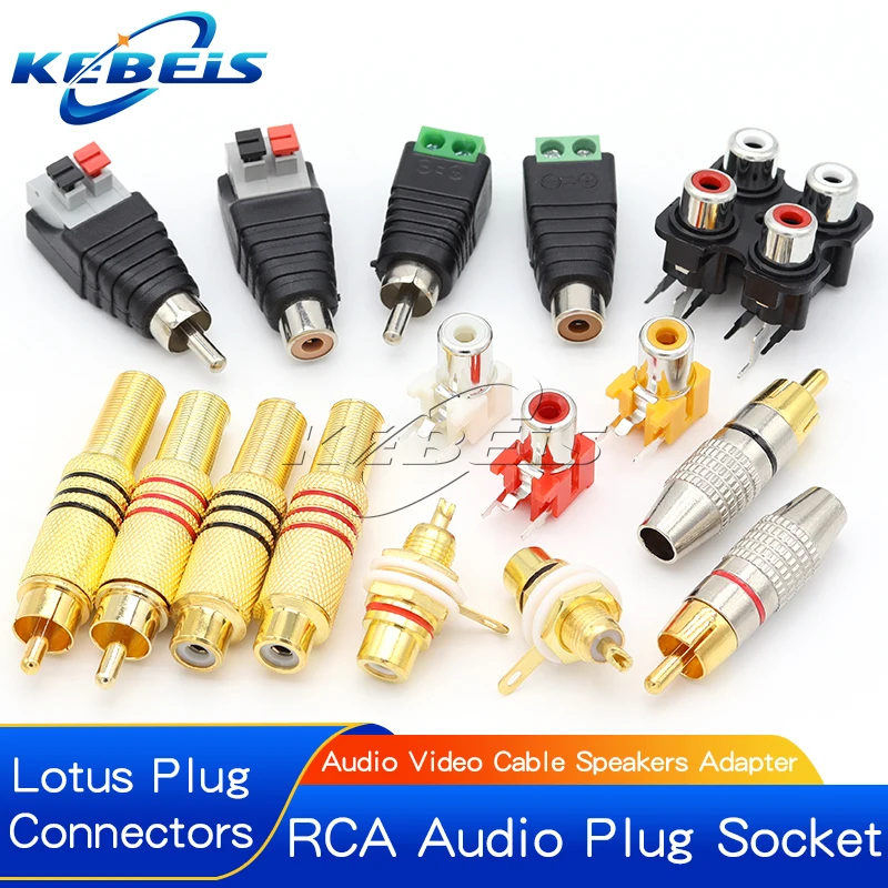 2PCS Rca Plug Male …