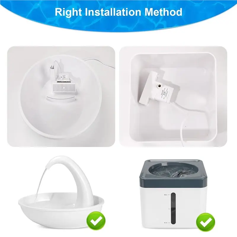 【THANKSGIVING DAY】18X T-Shaped Filters Replacement Pet Water Fountain Filter Refill For Pioneer Mini Vortex A