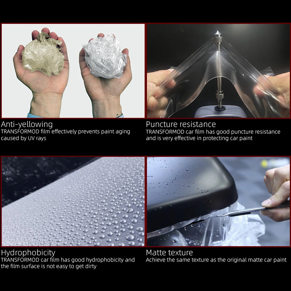 Transformod  Hydrophobicity Self-healing Anti-yellowing Corrosion Preventive Quality Tpu Matte Ppf