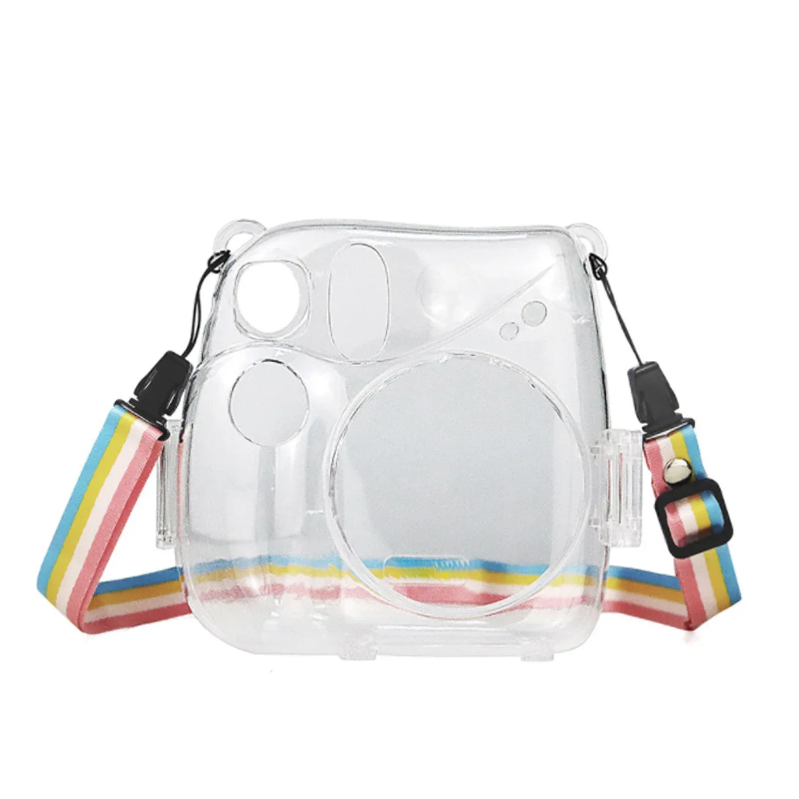 7s Protective Clear Case for Fujifilm Instax Mini 7+ Plus 7s Instant Film Camera Crystal Hard PVC Case Cover Bag