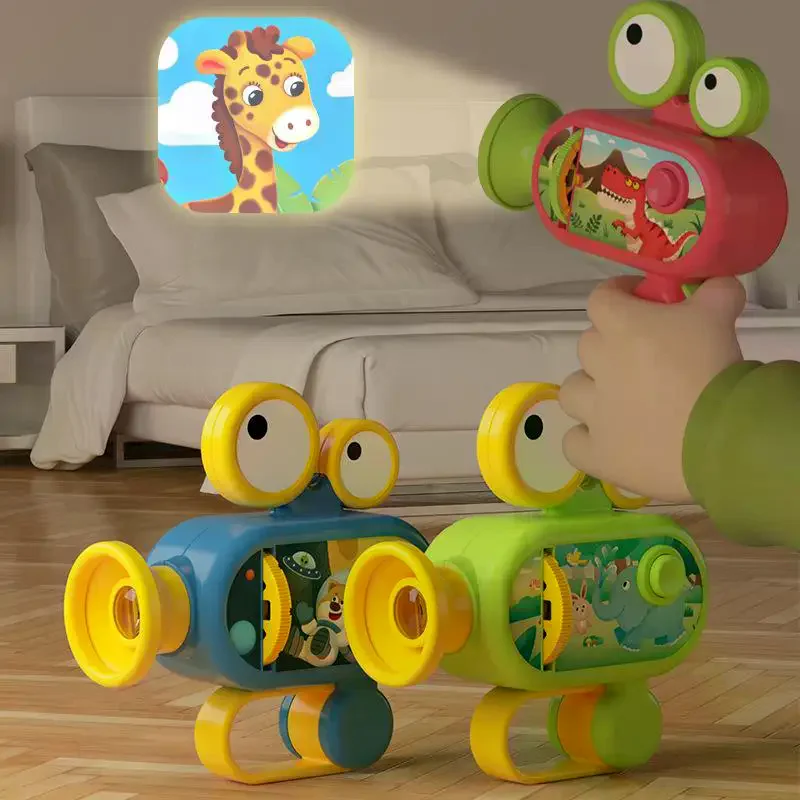 

1 Set Baby Early Education Puzzle Projector Torch Toy Kids Handheld Projection Flashlight Luminous Toys With 96 Patterns