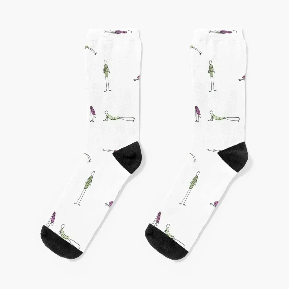 

Yoga Moves Socks christmass gift luxury Stockings man Designer Man Socks Women's