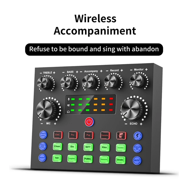 Achieve Quality Sound Sound Mixer Board Digital Sound Card Multiple Platform 24BB