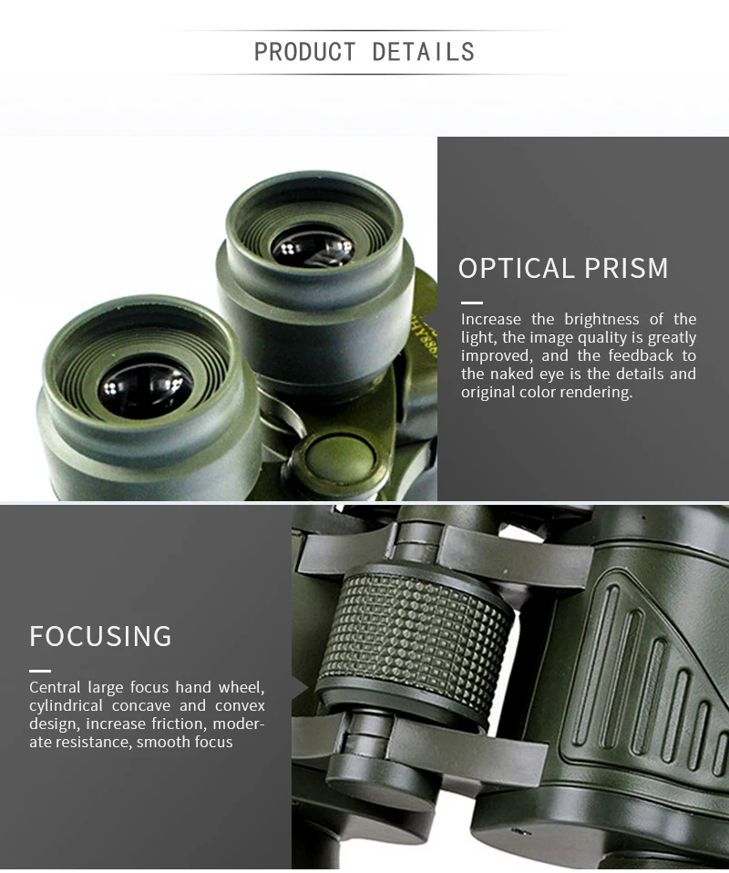 50x50 telescópio hd caça binóculos de alta definição 99-tipo telescópio de acampamento ao ar livre para acampamento binóculos de visão noturna