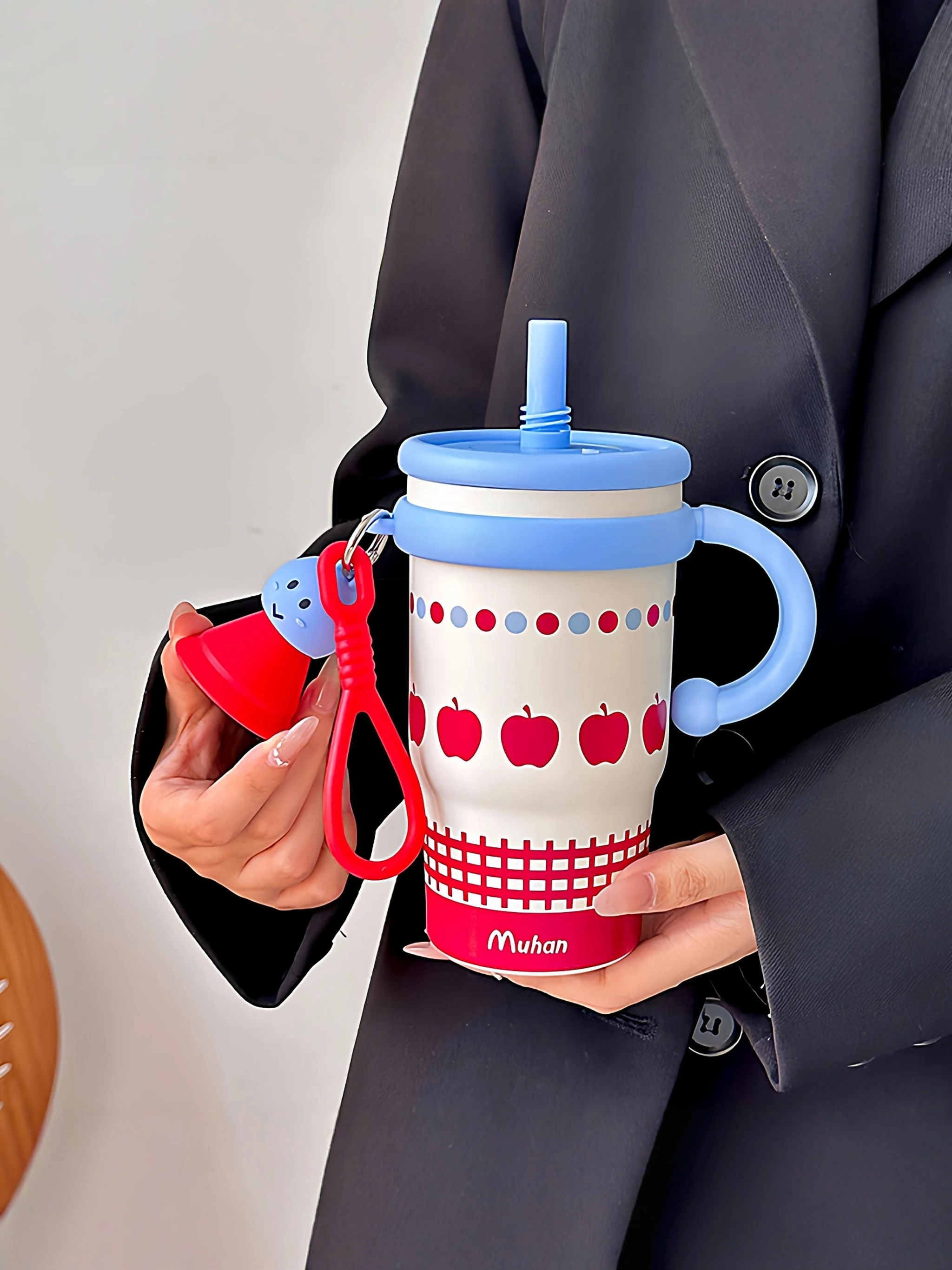 

Large Capaci Desktop Insulated Coffee Cup Office St Cup New Sle Water Cup High Aesthetic Value for Women Portable Trav...