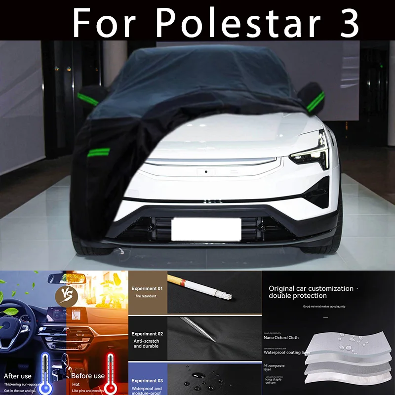 

For Polestar 3 Outdoor Protection Full Car Covers Snow Cover Sunshade Waterproof Dustproof Exterior Car accessories