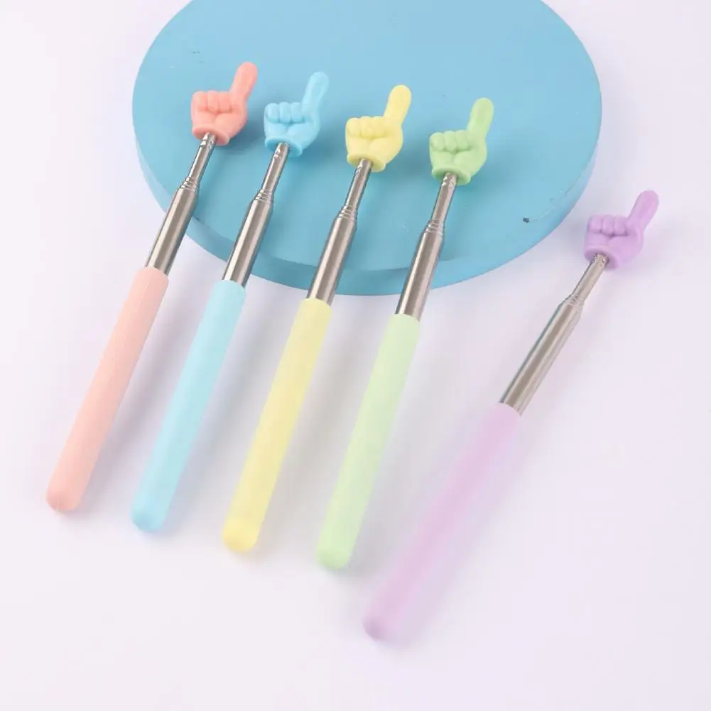 子供のための調節可能な長さの格納式ポインタープレゼンテーションポインター、ステンレス鋼、指の読書、教師のポインター