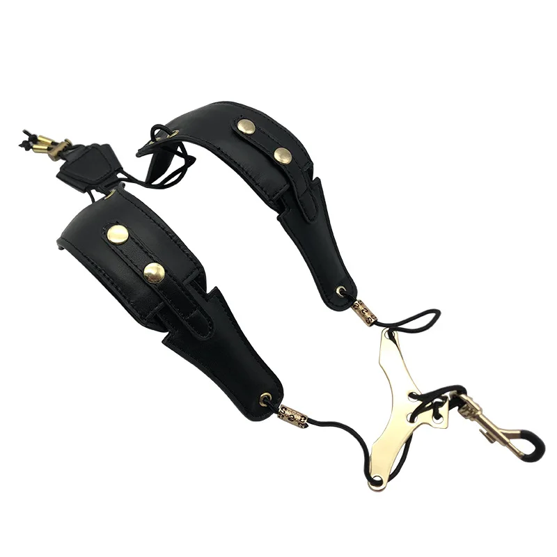 Saxophone universal shoulder strap adult children's strap Korean version sling microfiber leather musical instrument neck strap