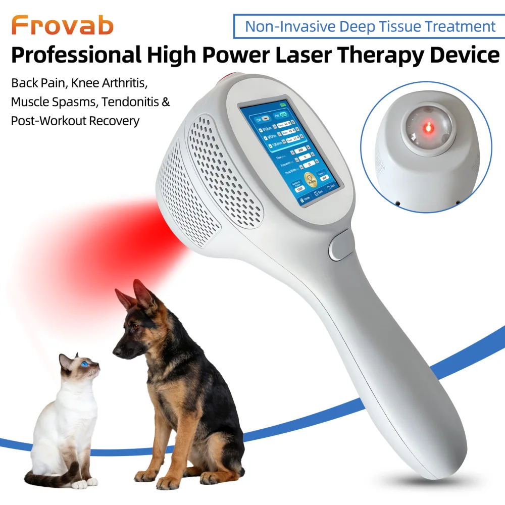 

12W Class IV Cold Laser Therapy Device with Smart Touch Screen NIR Light Physiotherapy for Neuropathy Pain 1-10000Hz Adjustable