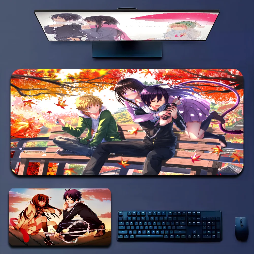 

Noragami 80x30cm XL Lockedge Thickened Mouse Pad Oversized Gaming Keyboard Notebook Table Mat For Teen Girls Bedroom