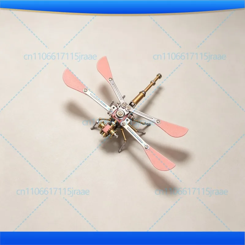 Steampunk Mechanical Dragonfly Insect 3D Metal Assembly Model DIY Handmade Puzzle