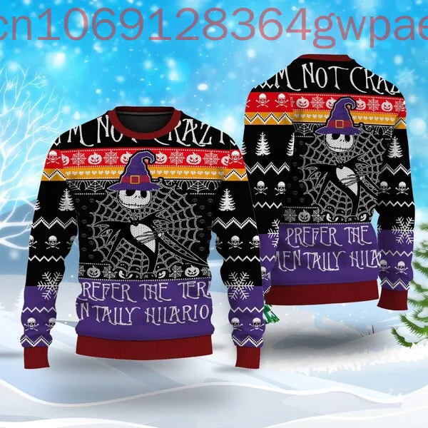 Disney Jack Skellington Ugly Sweater Nightmare Before Christmas Sweater Jack And Sally Ugly Sweater Magic Kingdom Holiday