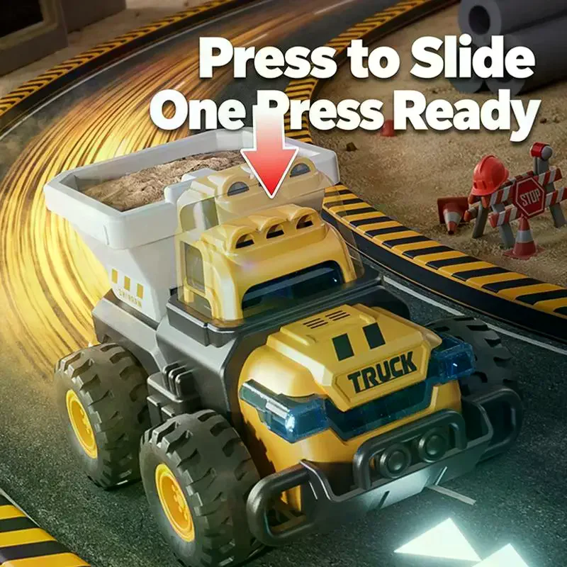 1:55 Diecast City Truck Diecast Model Fire Sanitation Engineering Car Inertial Play Vehicle Educational Toys For Children Gift