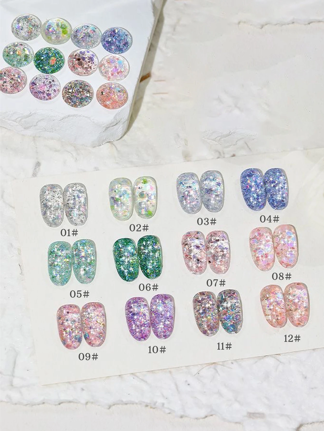 Vernis à ongles Gel à paillettes Neptune, 1 à 12 pièces, 15ml, polymérisation UV LED, cadeau de vacances pour femmes, fournitures quotidiennes pour Nail Art, bricolage