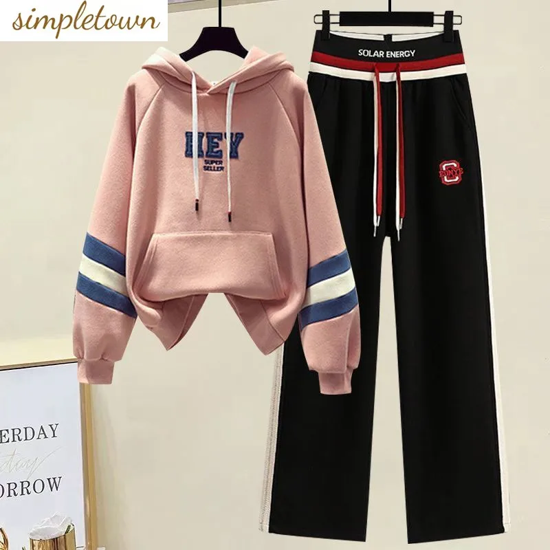 

Spring and Autumn Set Tops for Women's 2023 Temperament Casual Sports Pants for Slimming and Age Reducing Two Piece Set