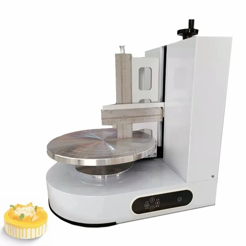 Birthday Cake Smoothing Coating Machine Cakes Plastering Cream Coating Filling Machine Cooing Baking Appliance