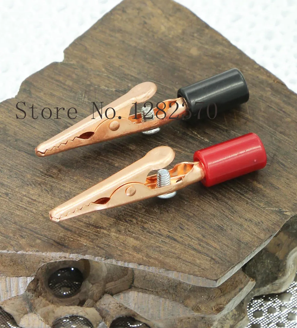 [SA] CL4460CHS pure copper alligator clip 4mm Shank jack screw terminal  --50pcs/lot