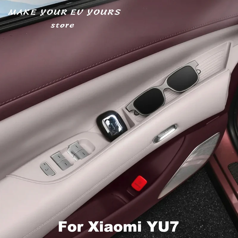 

For Xiaomi YU7 2025 2026 Car Window Lift Button Silicone Pad Car Door Storage Pad Car Interior Upgrade Parts