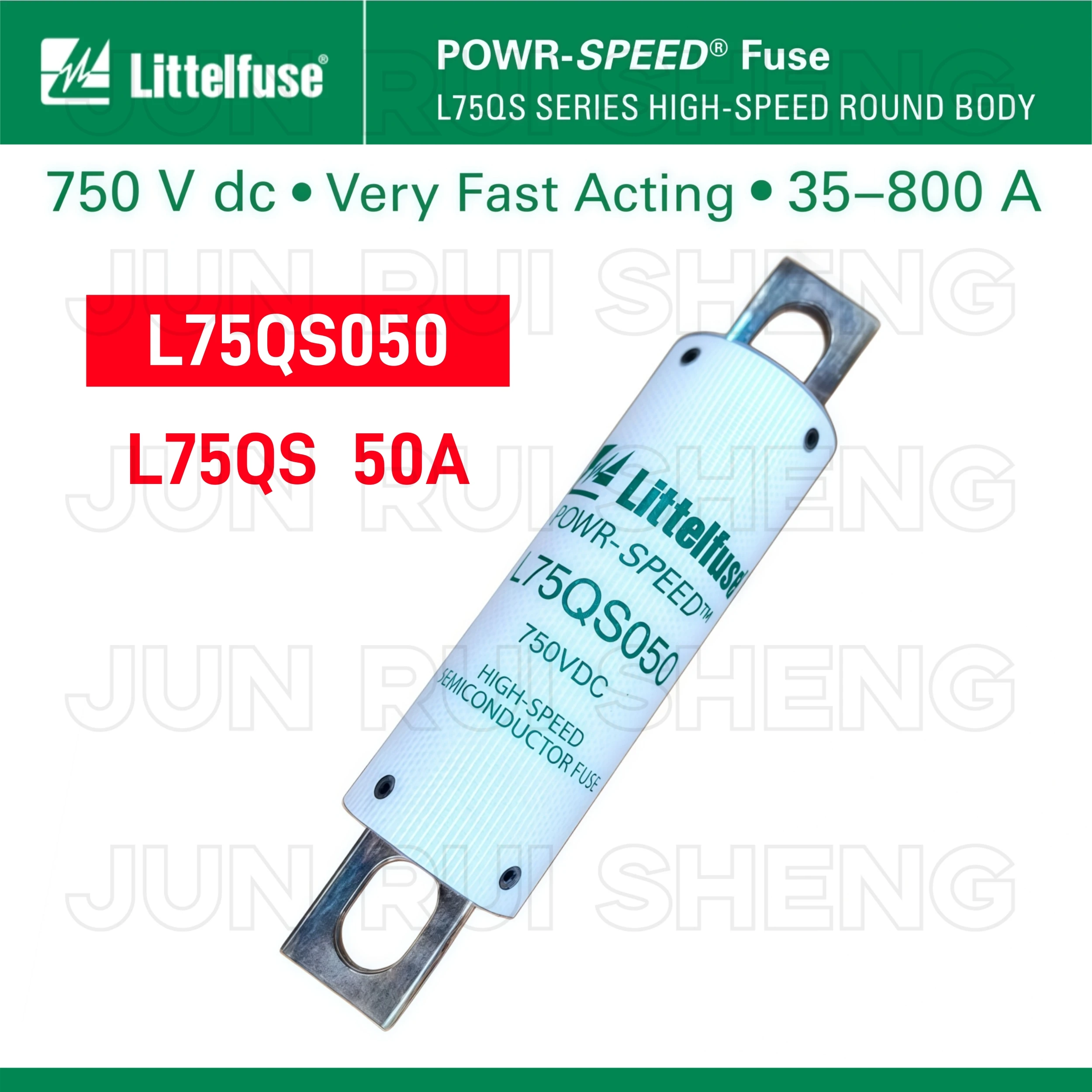 

Оригинальный предохранитель Littelfuse L75QS050, сверхбыстродействующий, L75QS 50A, высокоскоростной полупроводниковый предохранитель 50KA 750VDC, L75QS050.V, быстродействующий предохранитель.