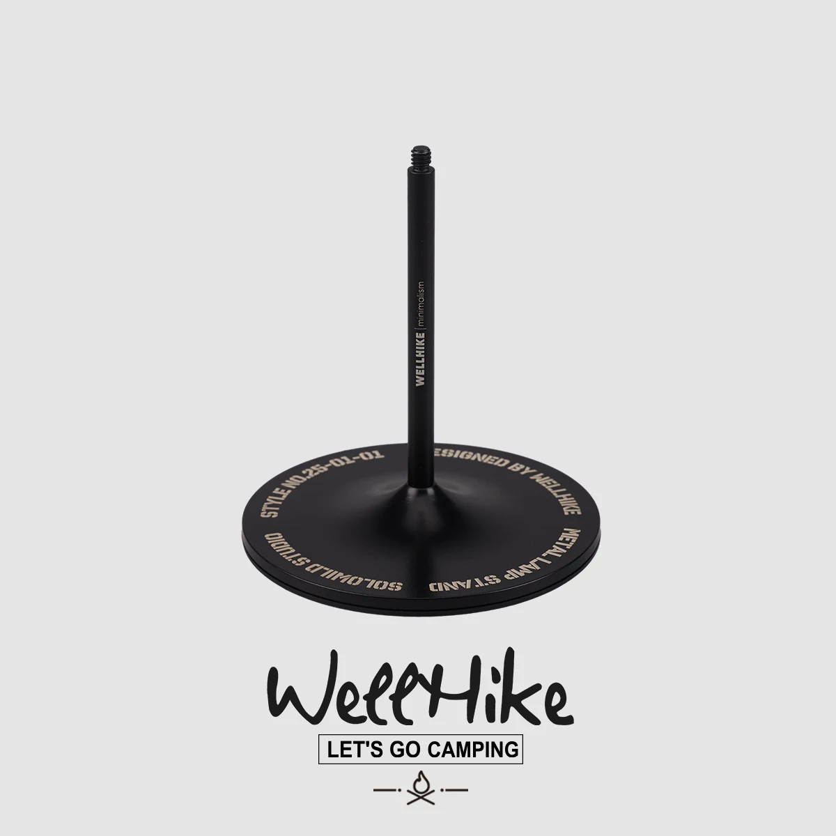 Outdoor Large Sole Flange Lamp Holder Multi-Functional Camping Base Bracket Compatible with 38 Explore WELLHIKE WK0489
