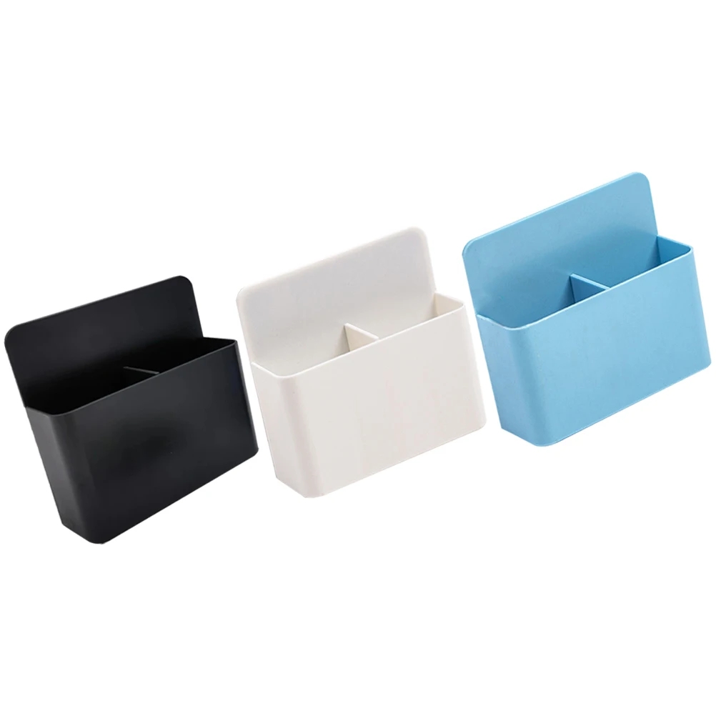 

3 Pcs Whiteboard Dry Erase Pen Holder Magnetic Storage Box Office Home Plastic Stationery Marker Eraser Organizer