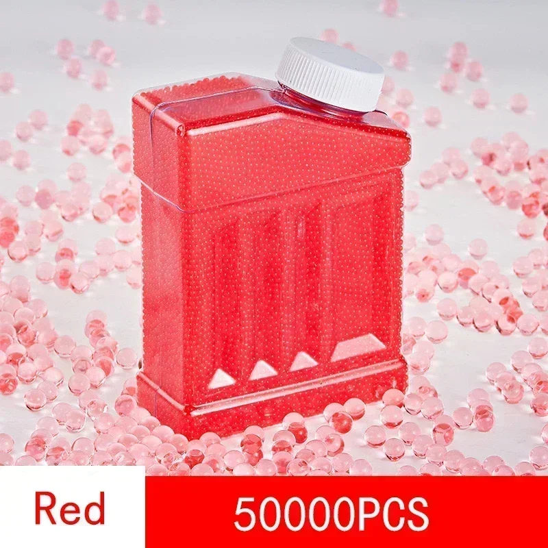HOT50000PCS boule de Gel d'eau 7-8MM pistolet jouet balles accessoires été en plein air Grenade jouet structure jeu jouets pour enfants adultes