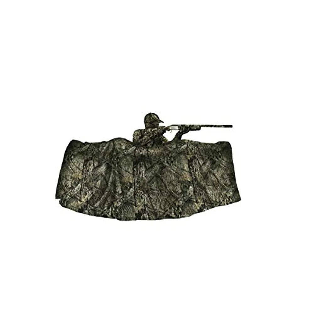 Material ciego de arpillera de camuflaje, resistente a la intemperie, 12 pies de largo, 54 pulgadas de ancho, tela de ocultación duradera, fácil configuración para caza