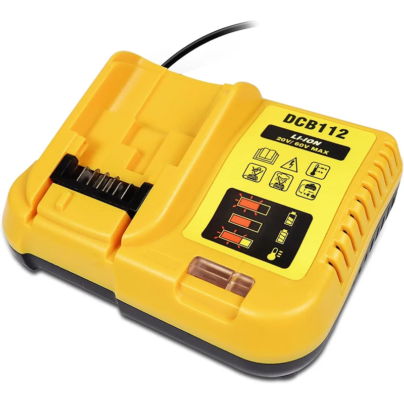 

Power Tool Accessories Parts DCB120 DCB140 DCB183 DCB206 DCB609–For Dewalt 18V 20V Lithium Battery Charger DCB112 DCB115 DCB10