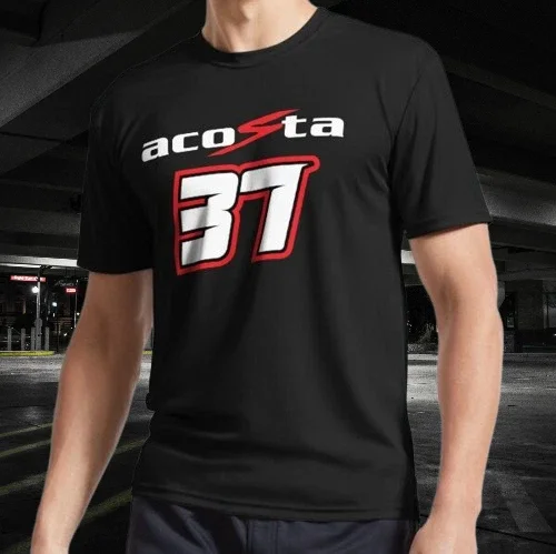 Camiseta con logotipo activo de Pedro Acosta número 37, nuevo diseño divertido de 2016 para hombres y mujeres, camiseta de algodón cómoda de alta calidad